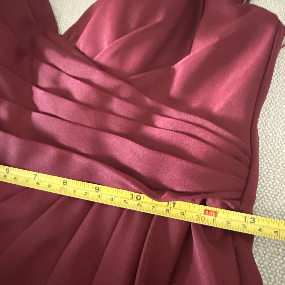 Cinderella‎ Divine V-Neck Ruched Mermaid Evening HOCO Gown Red Apple size 6 - Picture 11 of 16